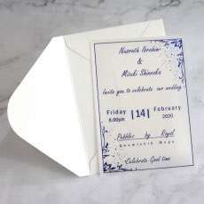Vellum Paper Invitation Customized Latest Wedding Card 
